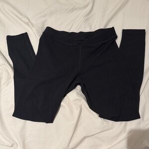 PolarMAX XS girls Black Leggings warmers tight elastic low rise tight fitting